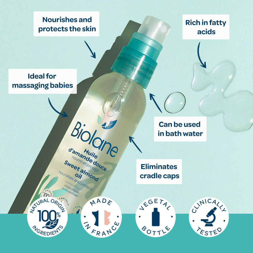 Biolane Sweet Almond Oil Spray 75ml Biolane