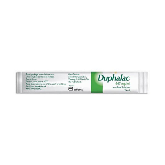 Duphalac Syrup Sticks 667 Mg/ml 20'S 15ml/Sachet Duphalac