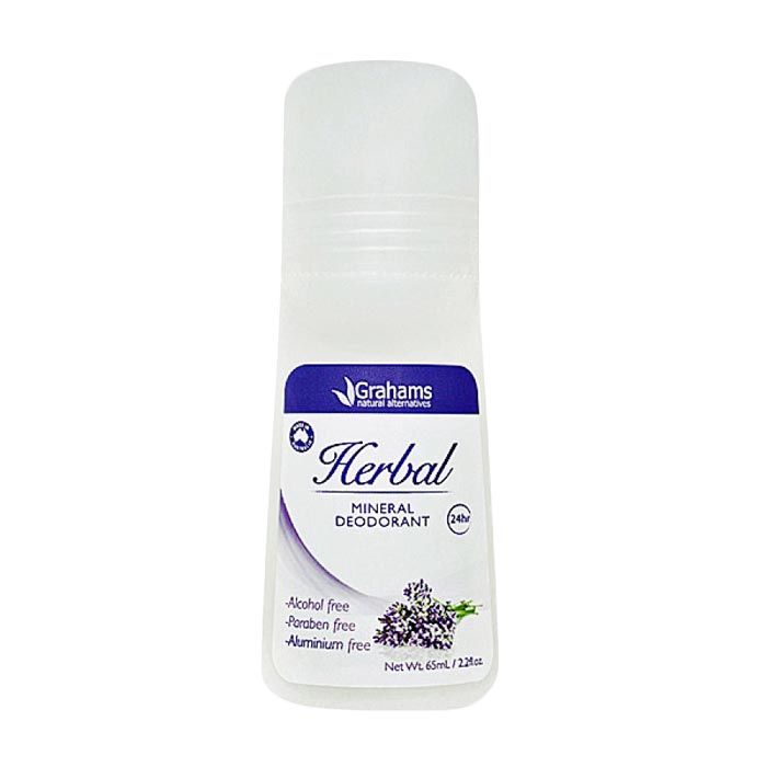 Grahams Natural Mineral Deodorant Herbal - 65ml Grahams