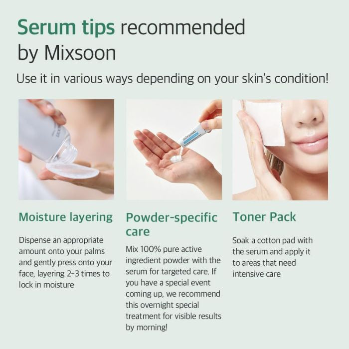 Mixsoon Glacier Water Hyaluronic Acid, Deep Hydration and Skin Barrier Strengthening Serum -30ml Mixsoon