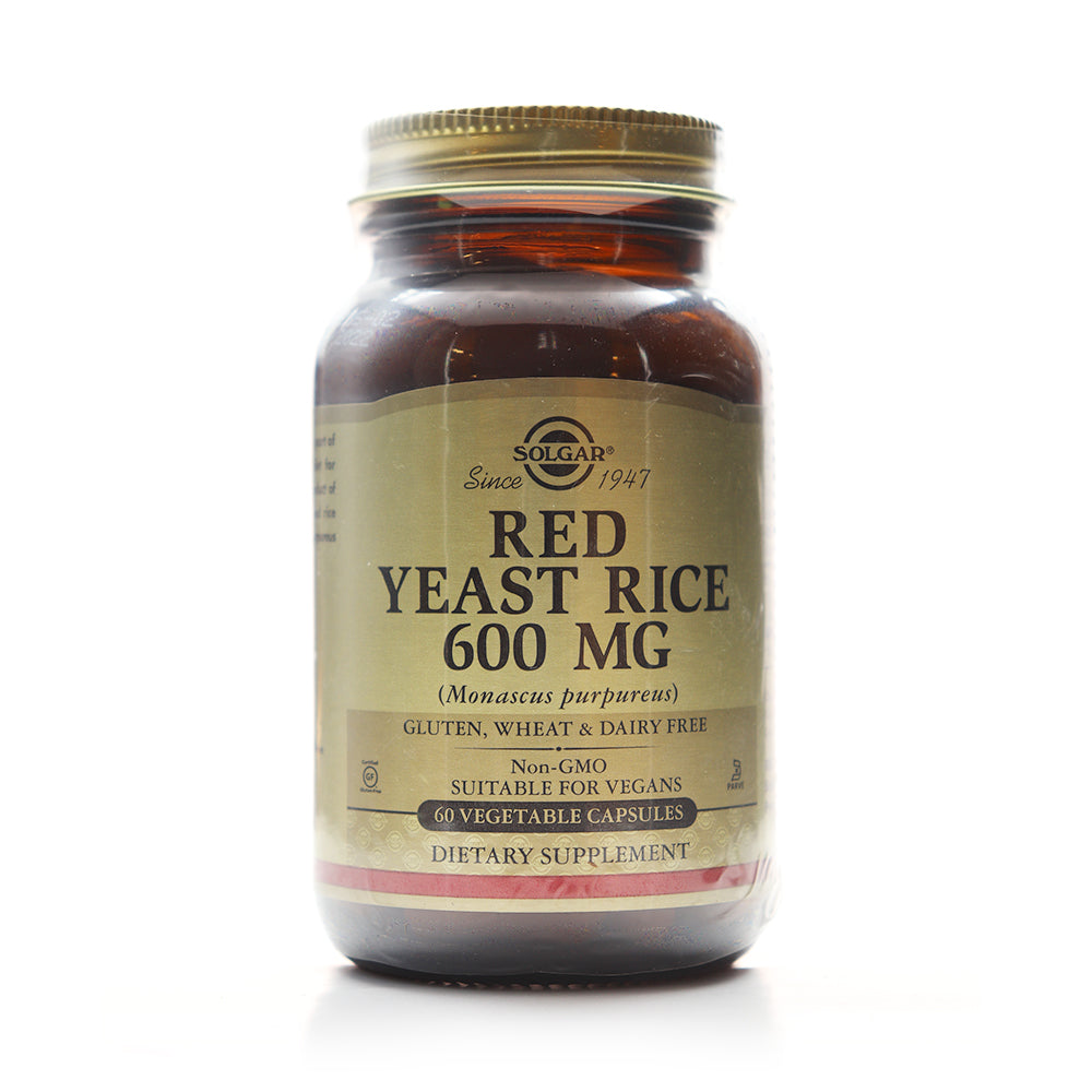 Solgar Red Yeast Rice, 60 Vegetable Capsules, 600 mg Solgar