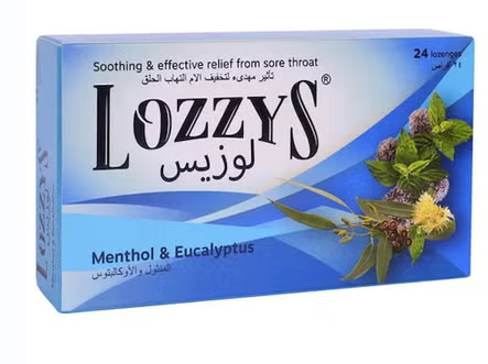 Lozzys Menthol & Eucalyptus Lozenges, Pack of 24's lozzys