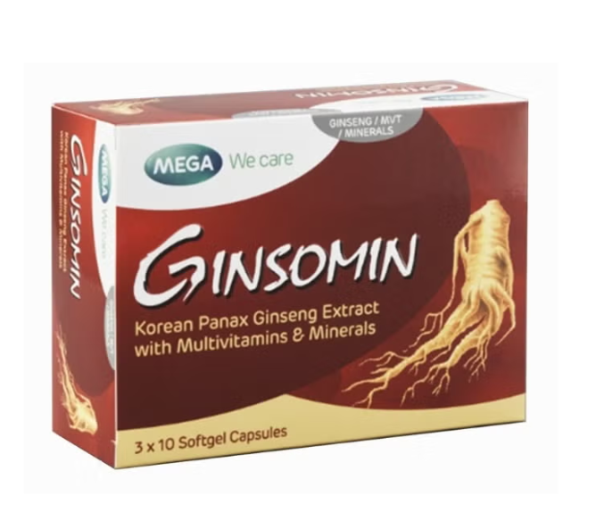 Ginsomin Capsules 30's – Men's Daily Wellness Formula