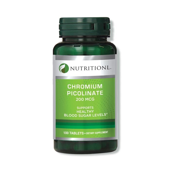 Nutritionl Chromium Picolinate 200 Mcg Tablets 100's Nutritionl