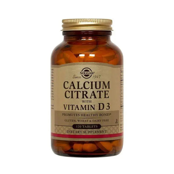 Solgar Calcium Citrate With Vitamin D3 120 Tablet Solgar