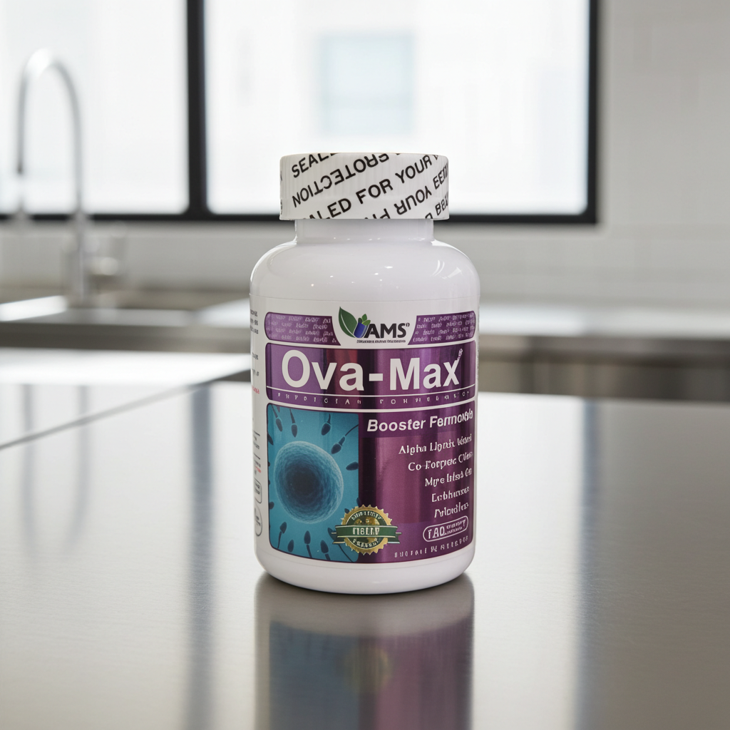 AMS Ova-Max Prenatal Support Vegetable Capsules, Conception And Fertility Supplement, Pack of 120's