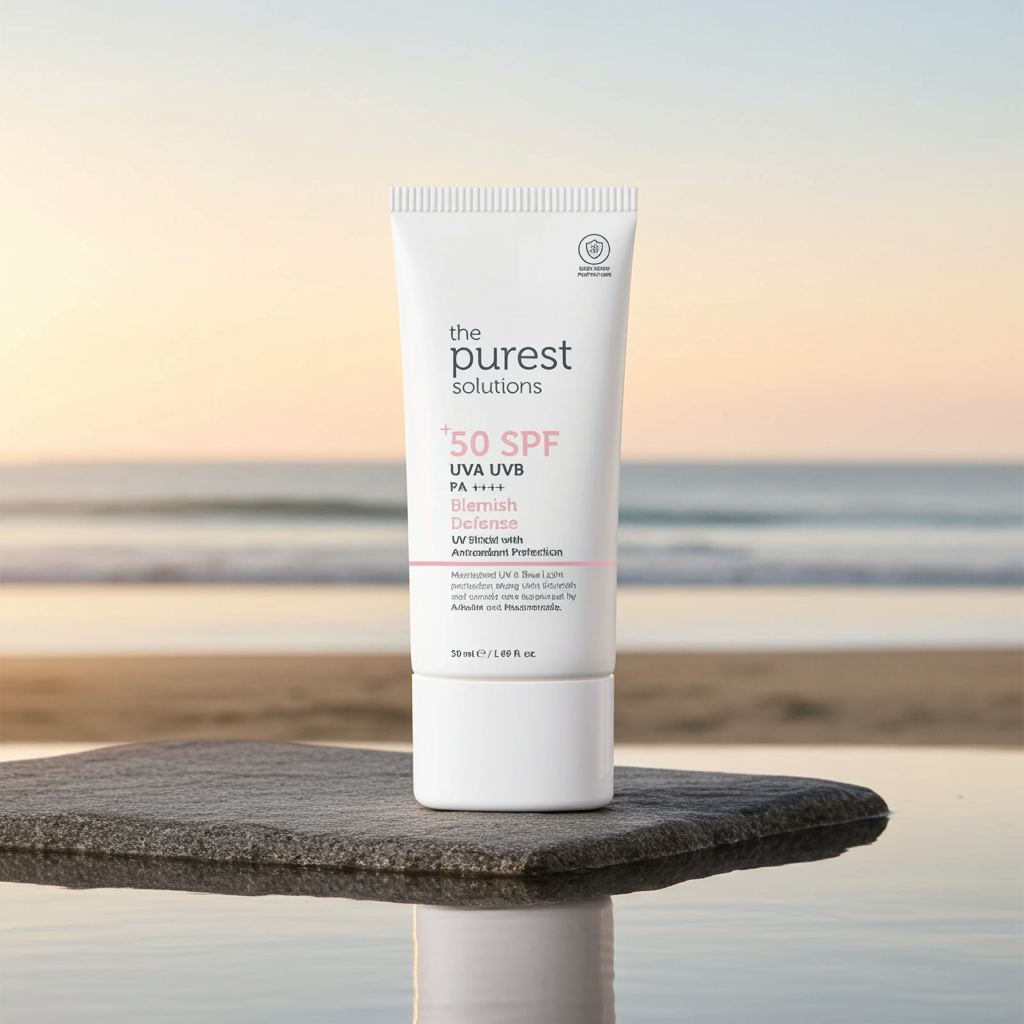 The Purest Solutions Blemish Defense Sunscreen With SPF 50+ & PA++++ 50ml The Purest Solutions