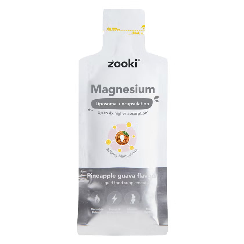 Zooki Liposomal Magnesium Bis-Glycinate 1500mg Liquid Sachet 15ml Zooki