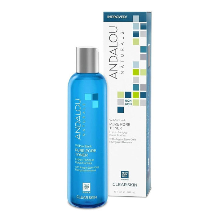 Andalou Aloe + Willow Bark Pore Minimizer – Clarifying Toner for Oily, Acne-Prone Skin - 178ml Andalou Naturals