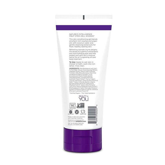 Andalou Naturals Lavender Thyme Refreshing Shower Gel - 251ml Andalou Naturals