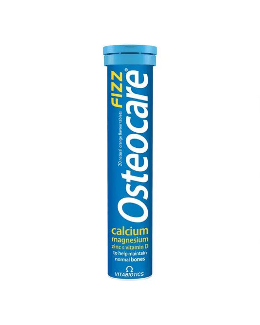 Vitabiotics Osteocare Fizz Effervescent Calcium Tablets, Orange Flavoured, For Healthy Bones, Pack of 20's Vitabiotics