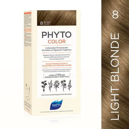 Phyto PhytoColor Permanent Hair Color Cream - 8 Light Blonde Phyto