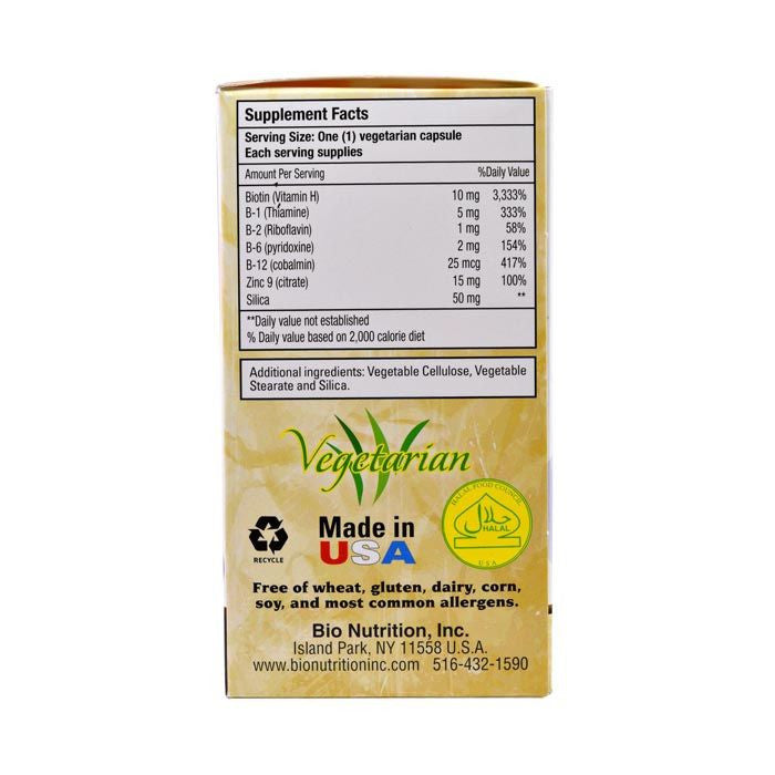 Bio Nutrition Healthy Hair With Biotin 10000 Plus 60's Bio Nutrition
