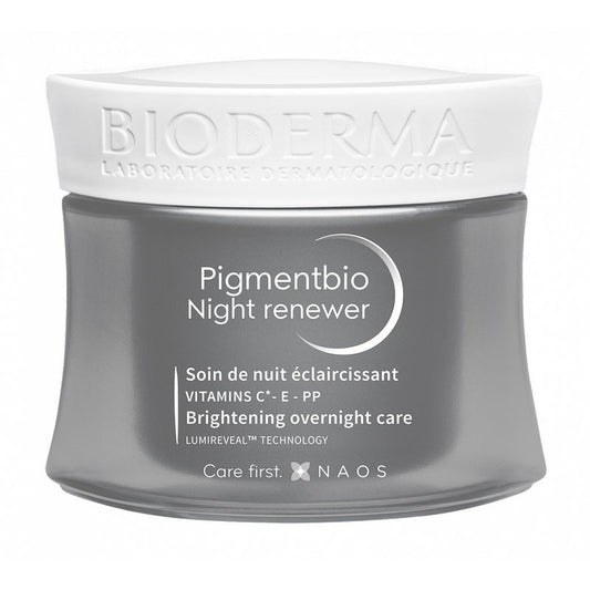 Bioderma Pigmentbio Night Renewer Brightening Overnight Skin Cream For Hyperpigmented Skin 50 mL Bioderma