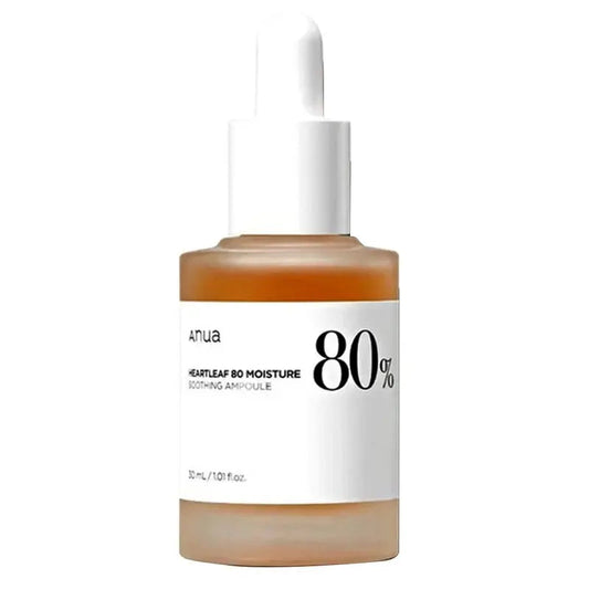 Anua Heartleaf 80 Moisture Soothing Facial Ampoule For Combination, Sensitive & Acne Prone Skin 30ml Anua