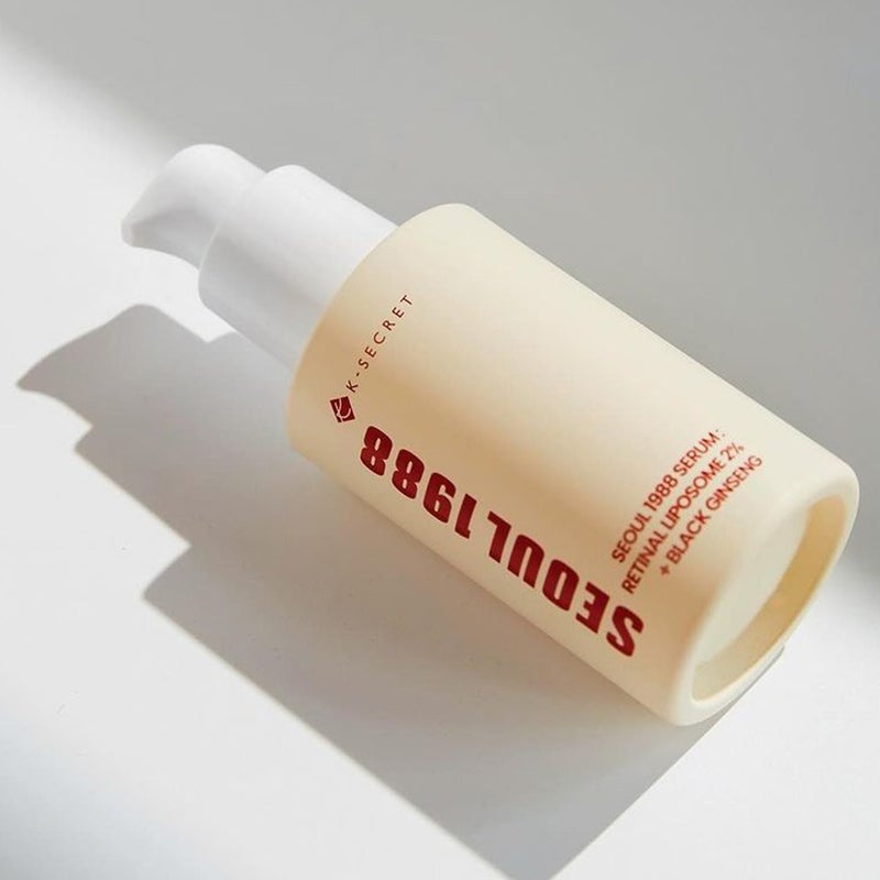 K-Secret Seoul 1988 With Retinal Liposome 2% + Black Ginseng Anti Aging Face Serum 30ml K-Secret