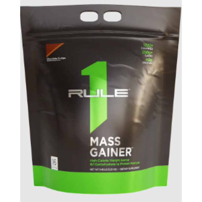 RULE 1 Mass Gainer Chocolate Fudge 12 Lb RULE 1