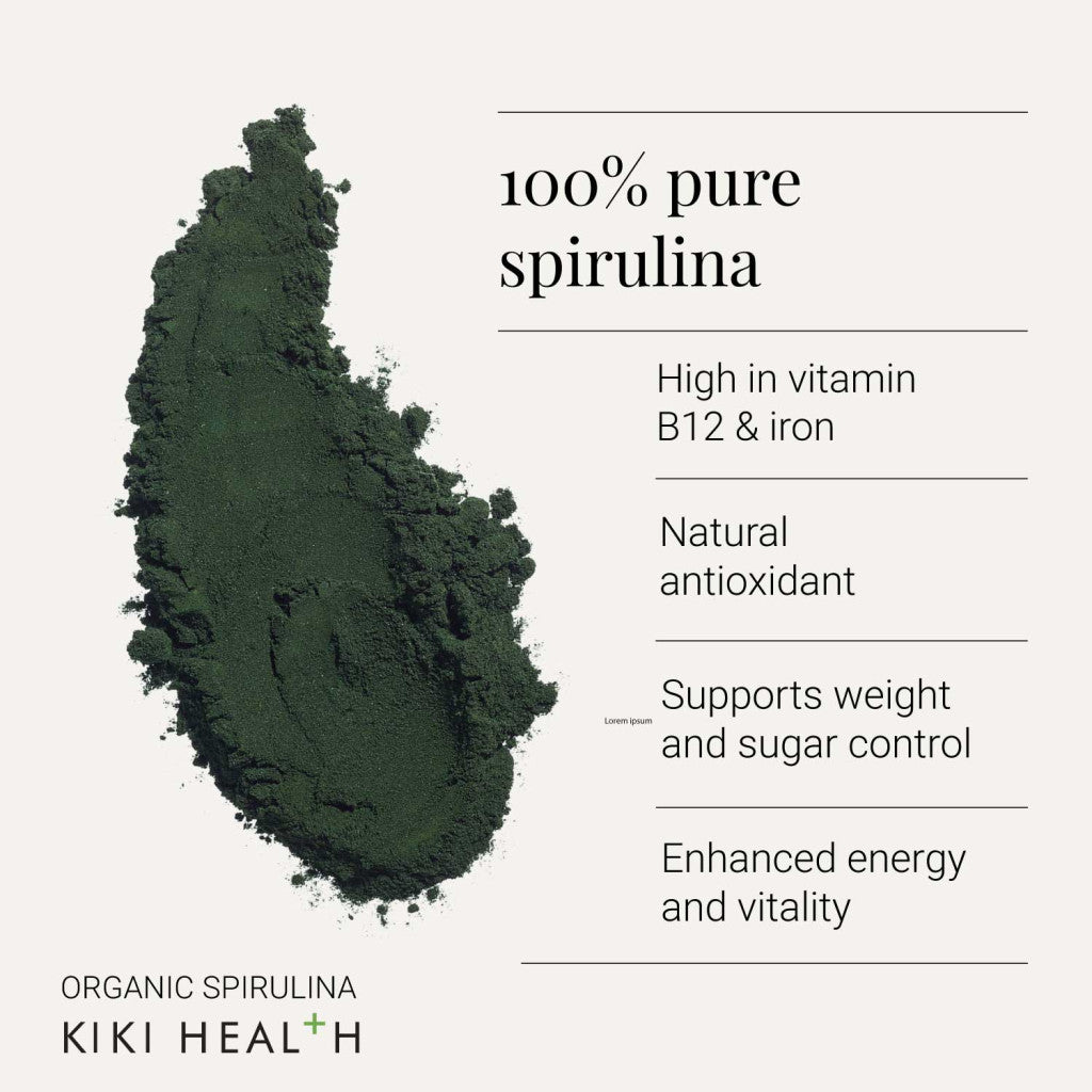 KIKI Health Organic Spirulina Powder - 200g KIKI Health