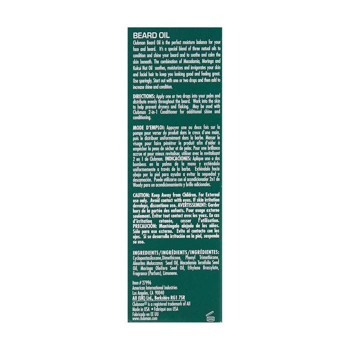 Clubman Beard Oil 1 Oz Clubman