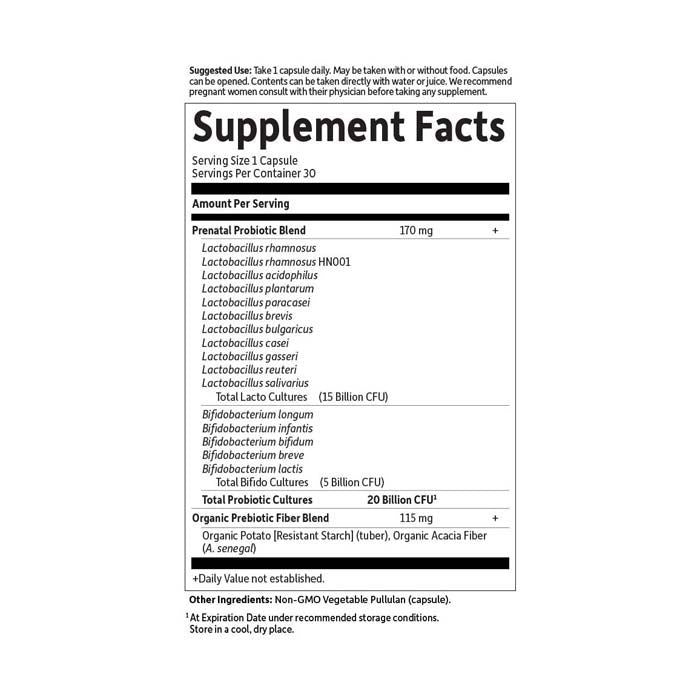 Garden of Life Dr. Formulated Probiotics Once Daily Prenatal - 30 Capsules Garden of Life