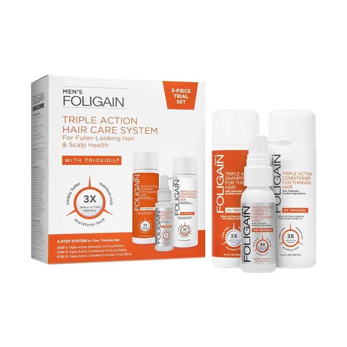 Foligain Triple Action Hair Care System For Men- Kit FOLIGAIN