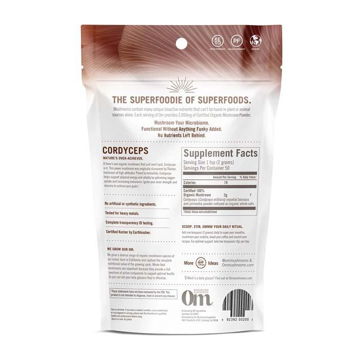 Om Cordyceps Organic Mushroom Powder 100 g OM