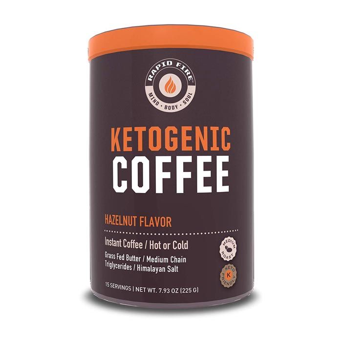 Rapidfire Ketogenic Coffee Hazelnut 225 g 15 Servings Rapidfire