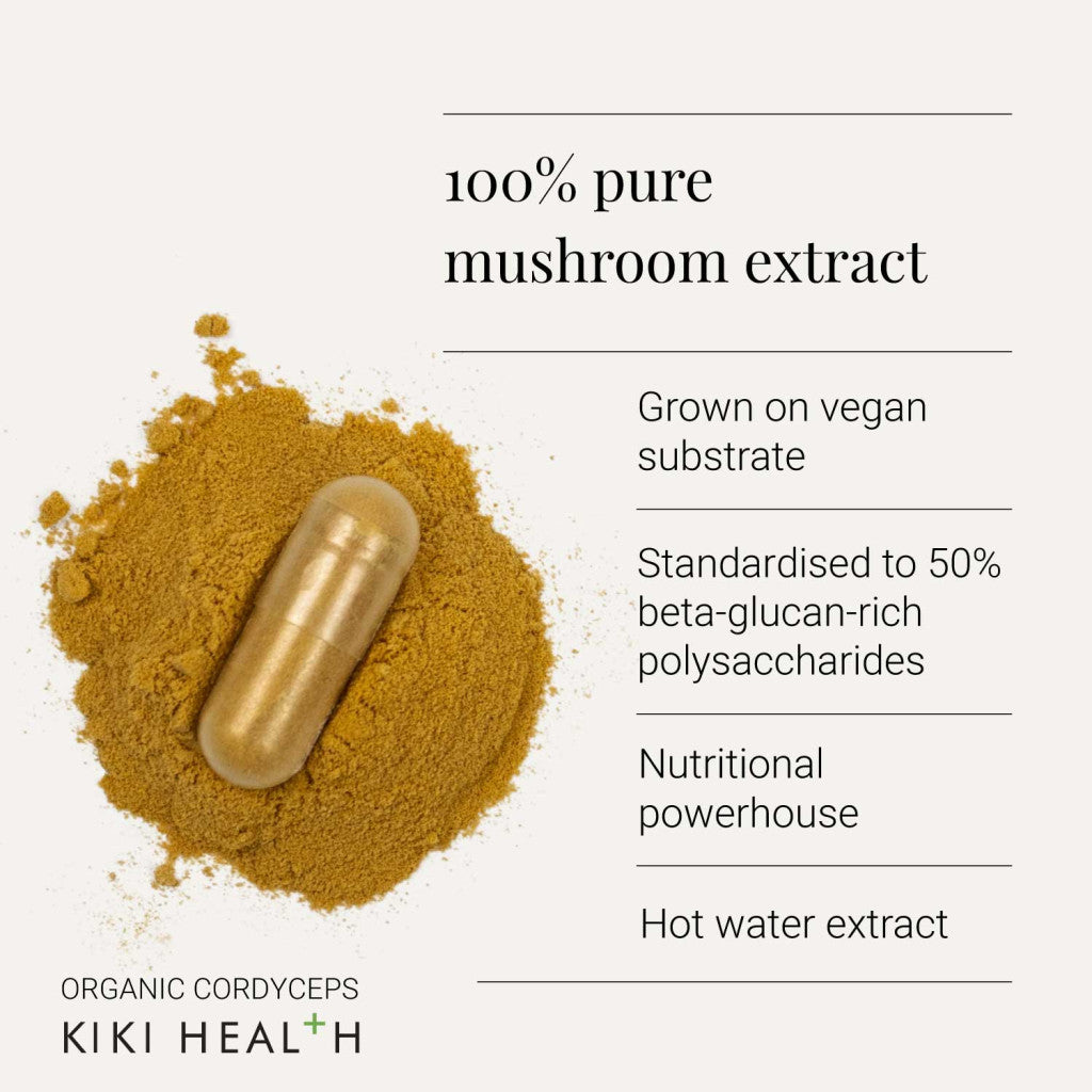 KIKI Health Organic Cordyceps - 60 Capsules KIKI Health