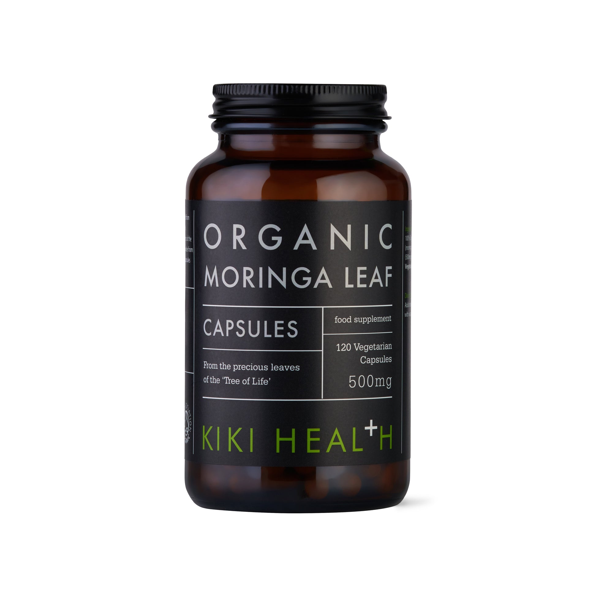KIKI Health Organic Moringa Leaf 500mg - 120 Capsules KIKI Health
