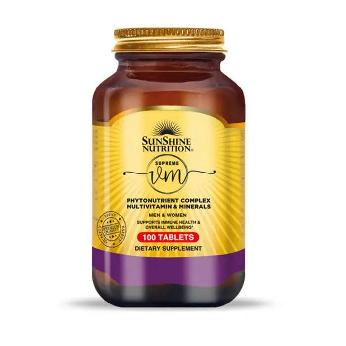 Sunshine Nutrition Supreme VM Phyto Multivitamin 100 Tabs Sunshine Nutrition