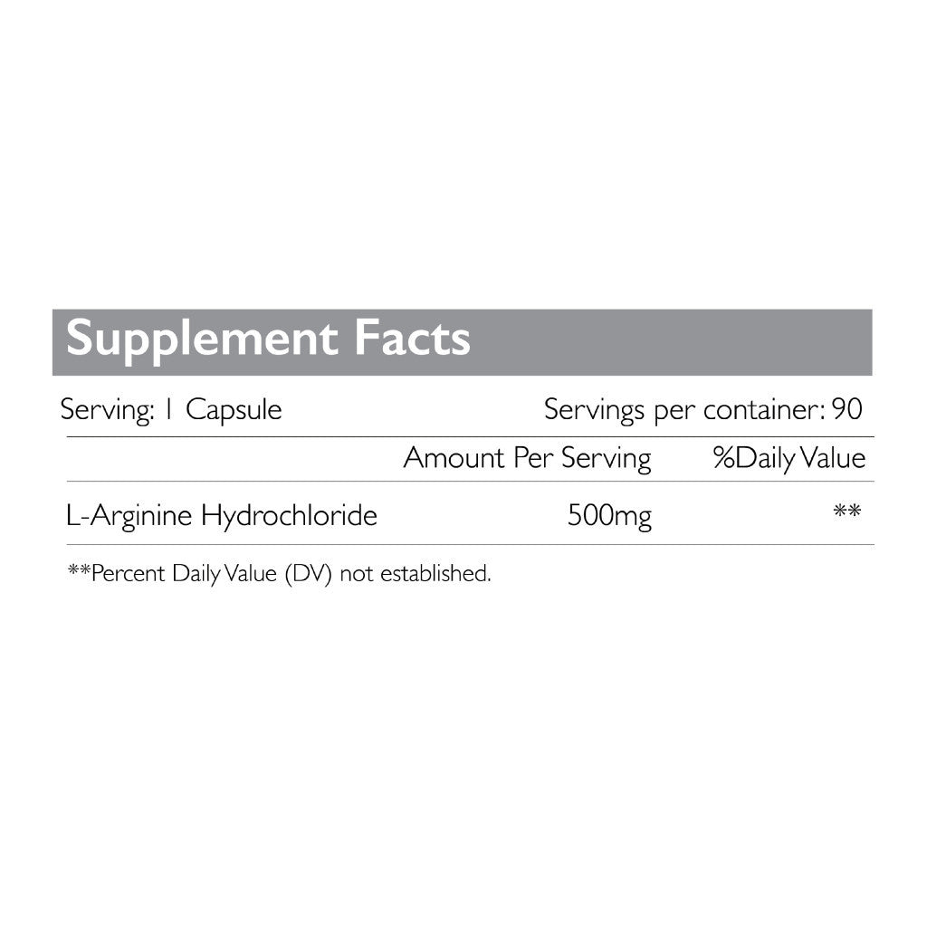 Radiant Platinum L-Arginine 500mg, Nitric Oxide Booster, Heart Health & Muscle Recovery Support - 90 Capsules Radiant Platinum