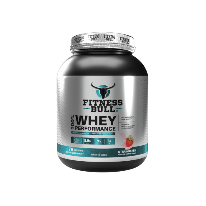 Fitness Bull 100% Whey Protein Strawberry 5LB Fitness Bull
