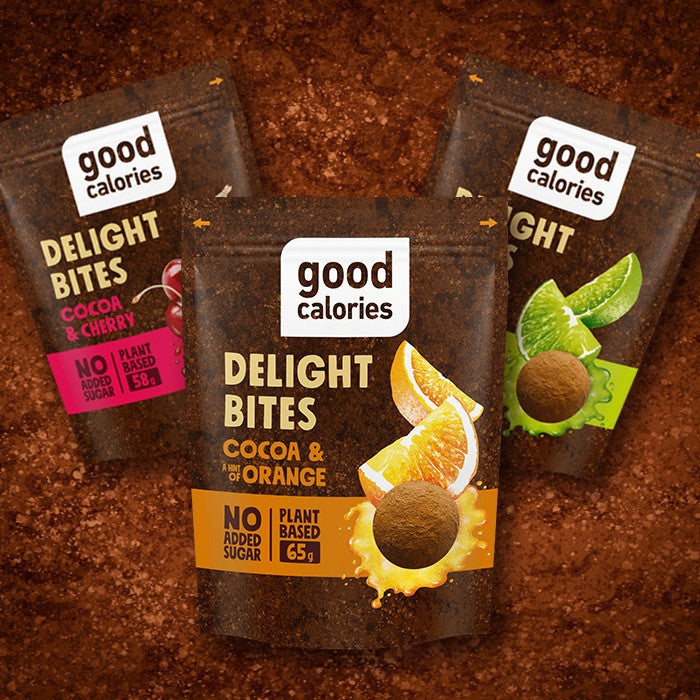 Good Calories Cocoa & Hint of Lime Delight Bites – 65g Good Calories