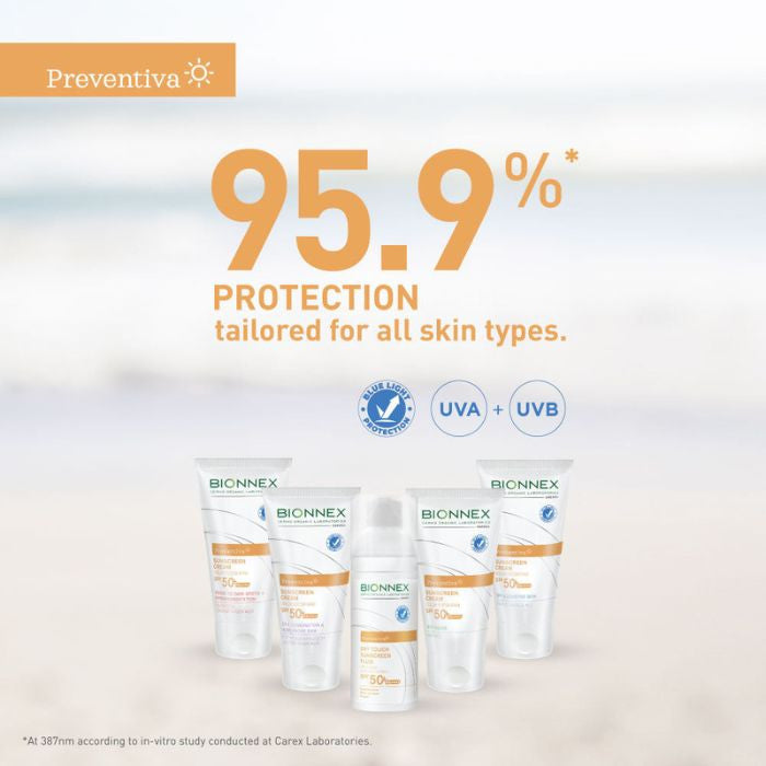 Bionnex Preventiva Sunscreen (SPF 50+) Cream, Dark Spot and Hyperpigmentation Protection - 50ml Bionnex