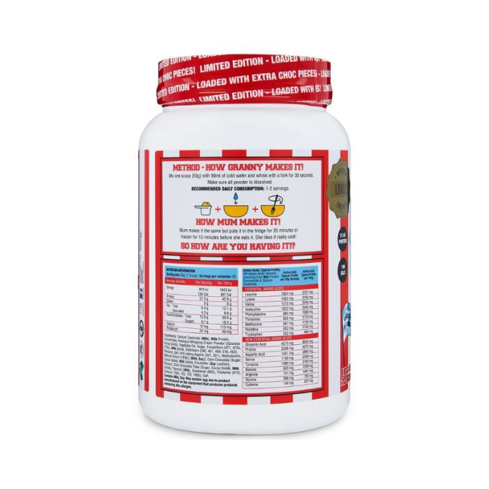 Adonis Gear Cookie Dough Choco Chip Cookie, Casein Protein, Slow Digesting, Limited Edition, 1kg Adonis