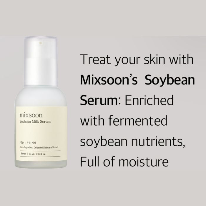 Mixsoon Soybean Milk Moisturizing and Soothing Serum for Skin Barrier, Oil-Water Balance - 50ml Mixsoon