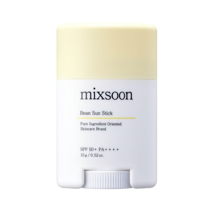 Mixsoon Bean Sun Stick (SPF50) Lightweight Matte Sun Protection with Fermented Plant Extracts - 15g Mixsoon