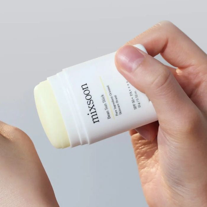 Mixsoon Bean Sun Stick (SPF50) Lightweight Matte Sun Protection with Fermented Plant Extracts - 15g Mixsoon