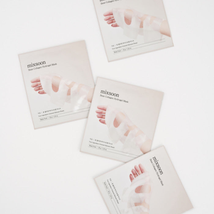 Mixsoon Bean Collagen Hydrogel Mask Pack 35g, Fermented Nutrients, Hydration, Firmness and Radiance - 5s Mixsoon