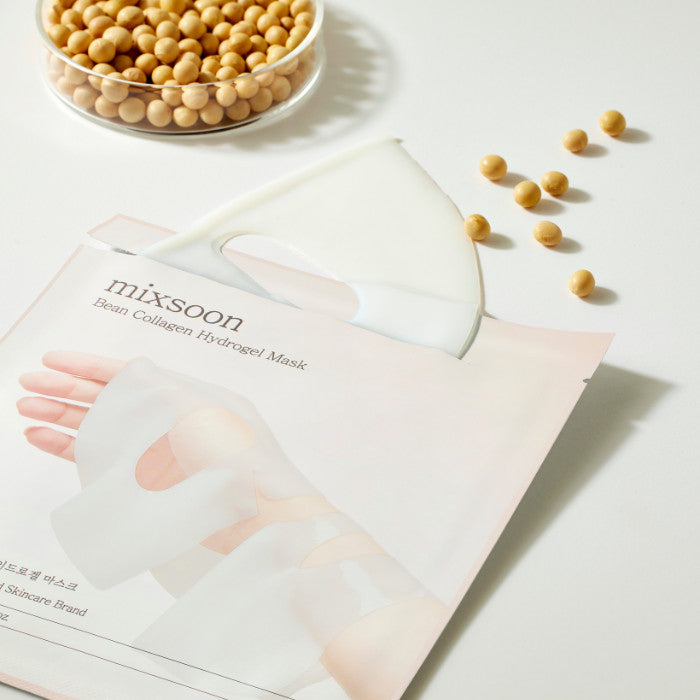 Mixsoon Bean Collagen Hydrogel Mask Pack 35g, Fermented Nutrients, Hydration, Firmness and Radiance - 5s Mixsoon