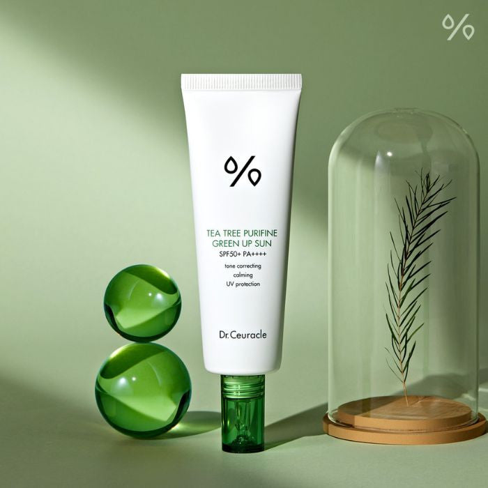 Dr. Ceuracle Tea Tree Purifine Green Up Sun (SPF50+) Calming Sunscreen - 50ml Dr. Ceuracle