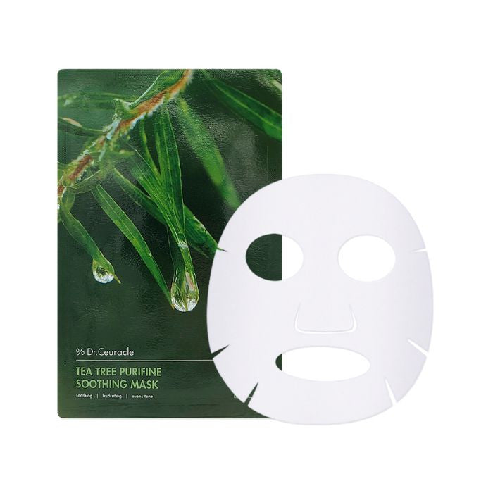 Dr. Ceuracle Tea Tree Purifine Soothing Mask 23ml Calming Sheet for Sensitive Skin Pack of 10 Dr. Ceuracle