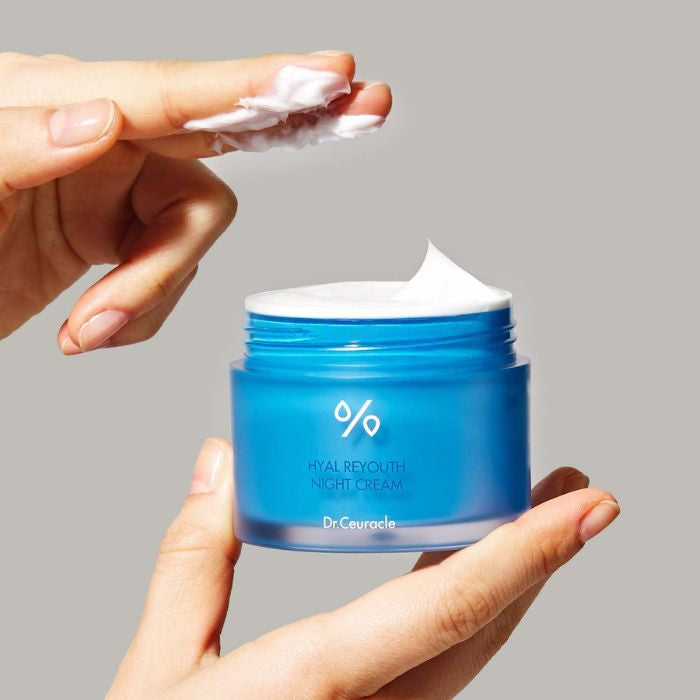 Dr. Ceuracle Hyal Reyouth Night Cream, Deep Hydration Overnight Repair Moisturizer - 60g Dr. Ceuracle