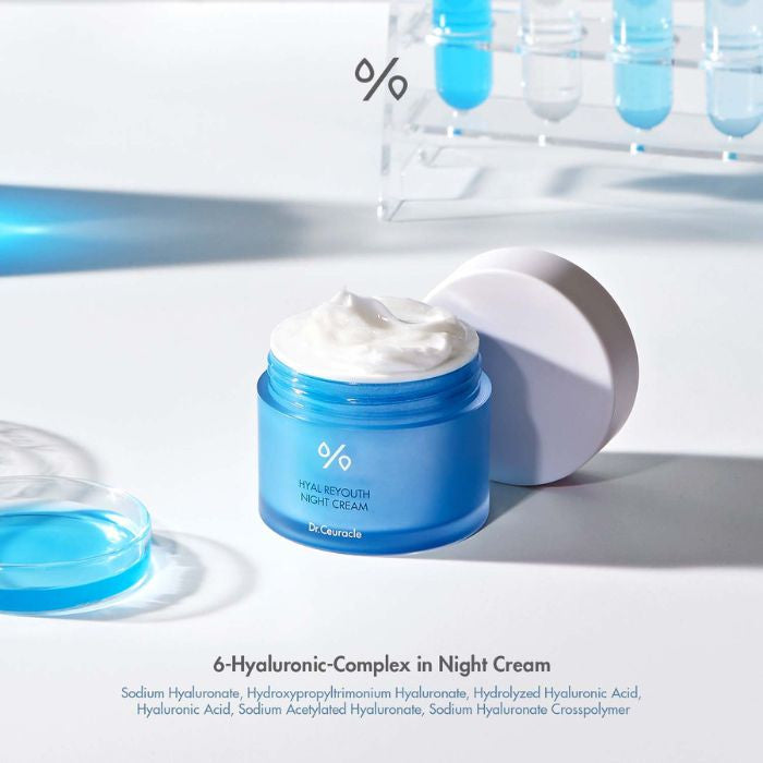 Dr. Ceuracle Hyal Reyouth Night Cream, Deep Hydration Overnight Repair Moisturizer, 60g Dr. Ceuracle