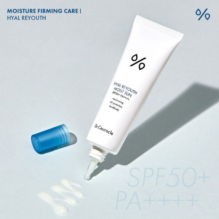 Dr. Ceuracle Hyal Reyouth Moist Sun (SPF50+) Hydrating Sunscreen and UV Protection 50ml Dr. Ceuracle