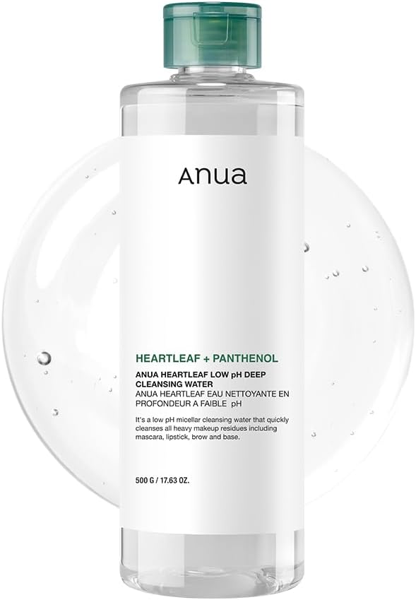 Anua Heartleaf & Panthenol Low pH Deep Cleansing Water 500g Anua