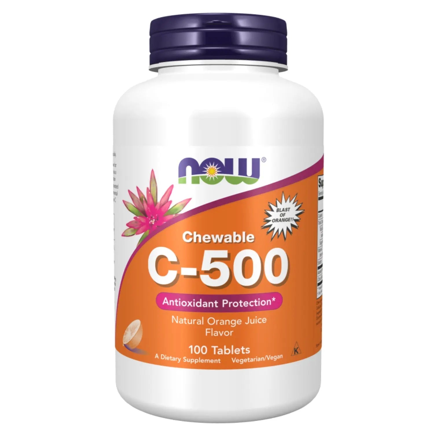 Now Chewable C-500 Tablets 100's Now