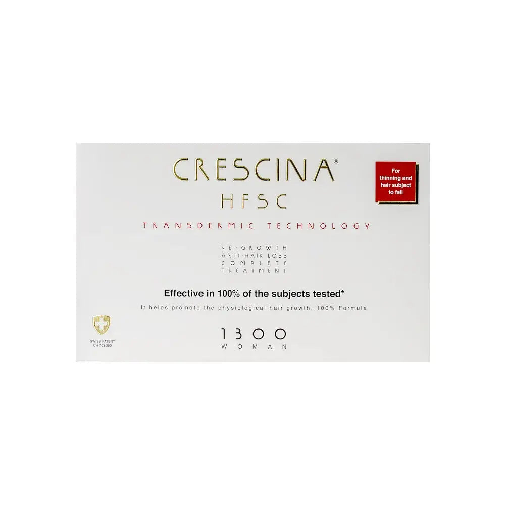 Crescina HFSC Transdermic 1300 – Advanced Hair Regrowth Vials for Women (20 Vials)