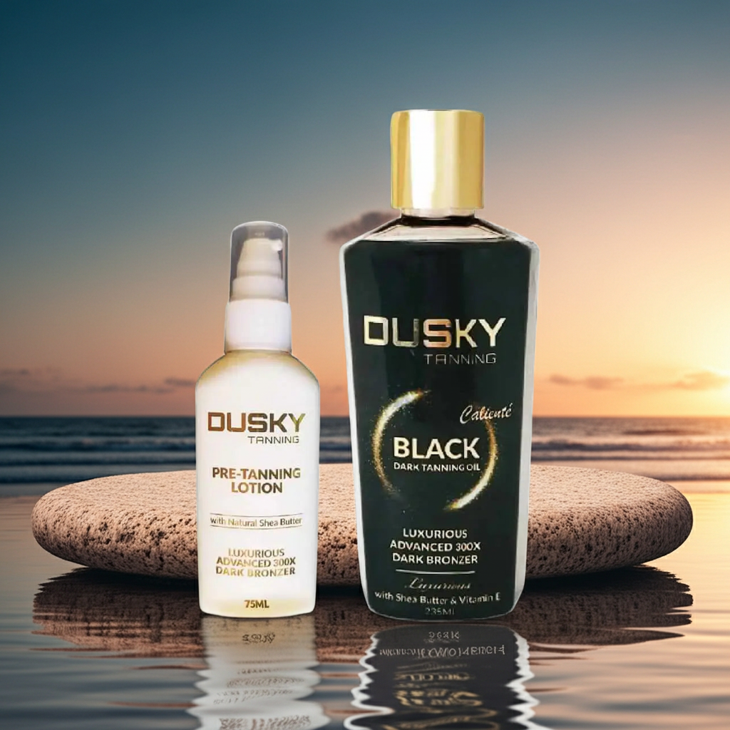 Searene Dusky Black Dark Tanning Oil + Tan Booster – Deep Golden Tan in 1 Day Searene Dusky