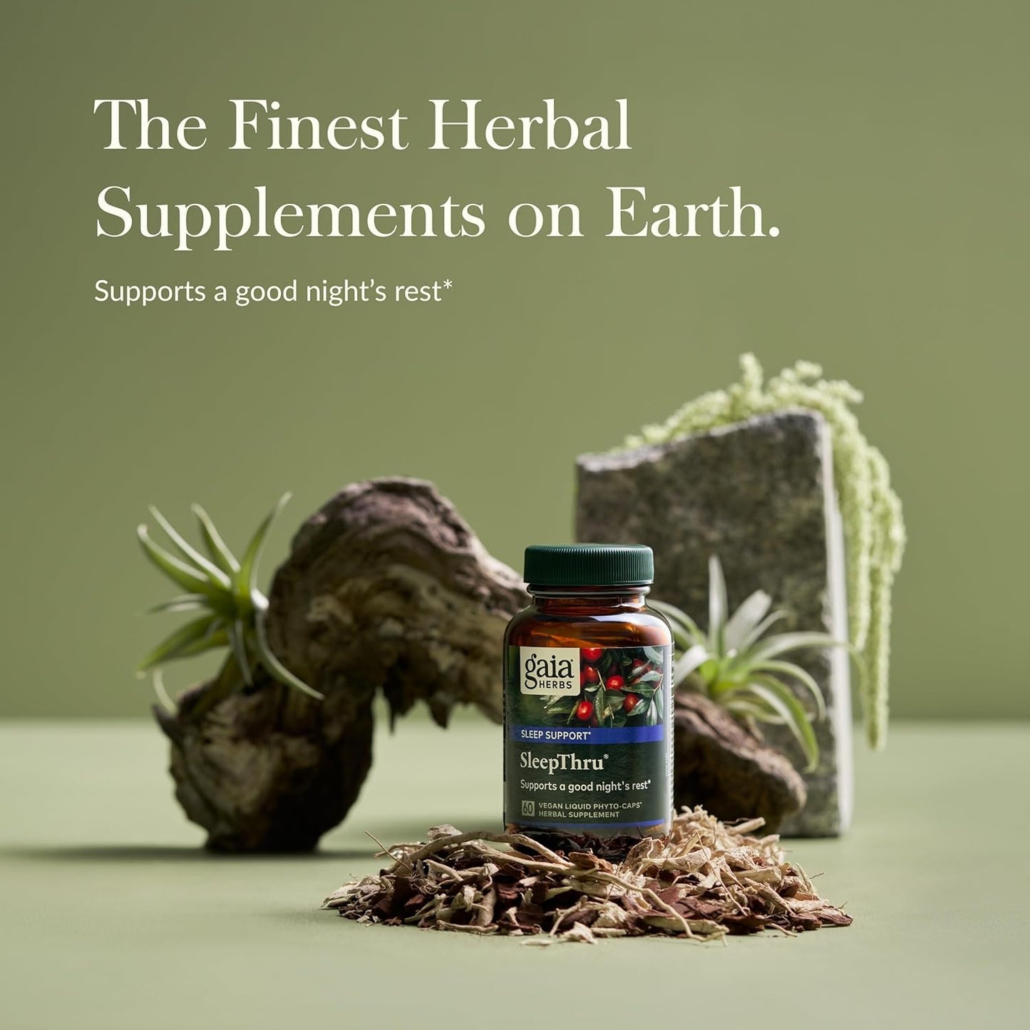 Gaia Herbs SleepThru Natural Sleep Support - 60 Capsules Gaia Herbs